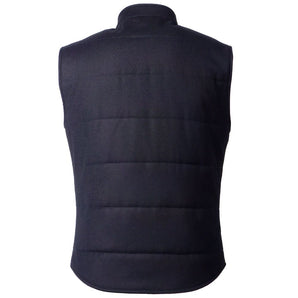 Made in Italy Blue Wool Sleveless Jacket