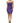 Vestido ajustado sin tirantes de viscosa y elastano morado de Cavalli Class