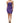 Cavalli Class Purple Viscose Elastane Strapless Bodycon Dress