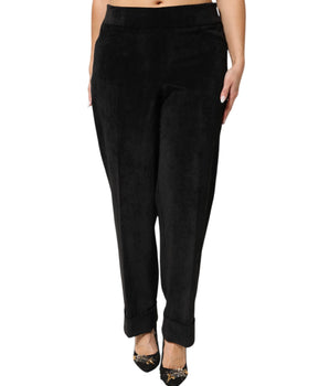 BENCIVENGA Black High Waist Straight Dress Pants