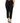 BENCIVENGA Black Cotton Blend Cropped Straight Leg Pants