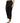 BENCIVENGA Black Cotton Blend Cropped Straight Leg Trousers