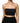 Dolce &amp; Gabbana Black Nylon Blend Bandeau Strapless Tube Top