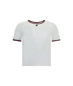 Courrèges White Cotton T-Shirt