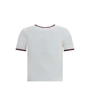 Courrèges White Cotton T-Shirt