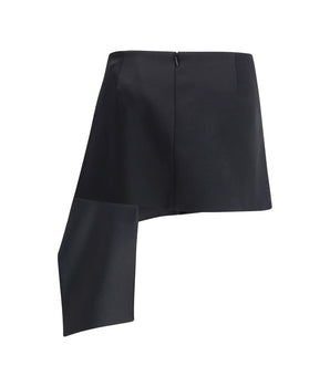 Courrèges Black Triacetate Mini Skirt