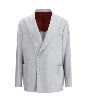 Brunello Cucinelli Gray Wool Blazer
