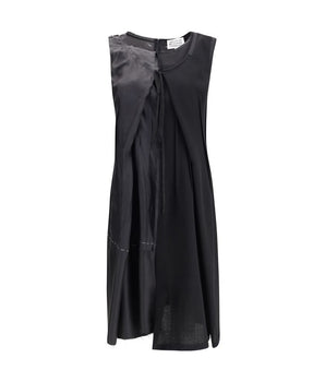 Margiela Black Acetate Casual Dress