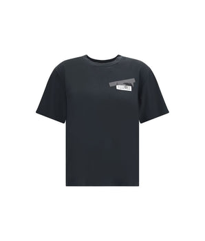 MM6 Black Cotton T-Shirt
