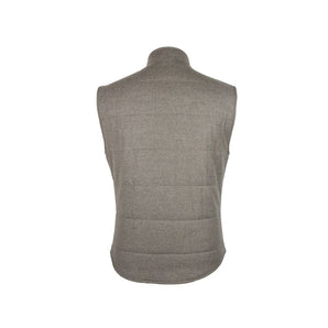 Made in Italy Brown Wool Sleveless Jacket