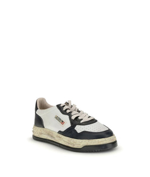 Autry Cream Leather Athletic Sneakers