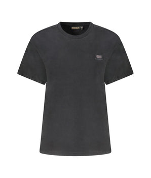 Napapijri Black Cotton T-Shirt