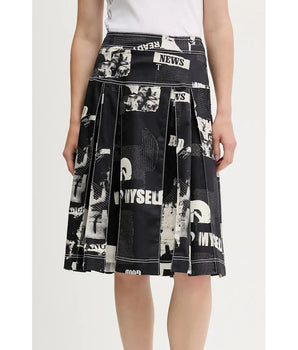 Desigual Black Cotton Skirt