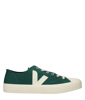 Veja Green Fabric Low Top Sneakers