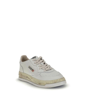 Autry White Leather Sneakers