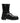 Dolce & Gabbana Black Logo Plaque Mid Calf Biker Boots Shoes