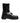 Dolce & Gabbana Black Logo Plaque Mid Calf Biker Boots Shoes