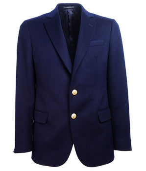 Made in Italy Blue Wool Men's Blazer