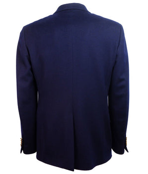 Made in Italy Blue Wool Men's Blazer