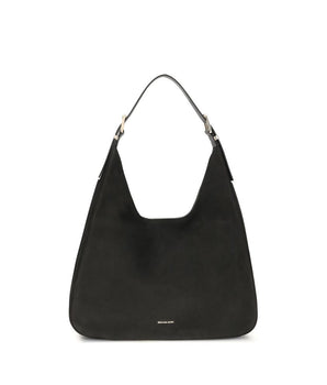 Michael Kors Black Calf Leather Bos Taurus Shoulder Bag