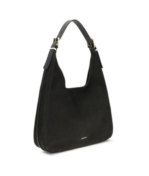 Michael Kors Black Calf Leather Bos Taurus Shoulder Bag