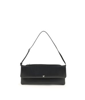Courrèges Black Calf Leather Bos Taurus Shoulder Bag