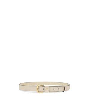 Valentino Garavani White Leather Regular Belt