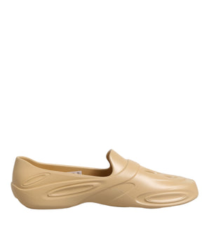 Dolce & Gabbana Beige Rubber Slides Low Top Sneakers Shoes