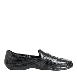 Dolce & Gabbana Black Rubber Slides Low Top Sneakers Shoes