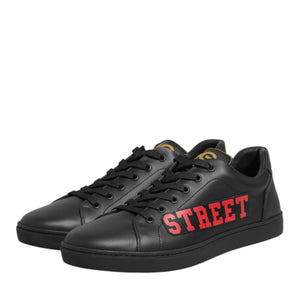 Dolce & Gabbana Black Street Life Low Top Men Sneakers Shoes