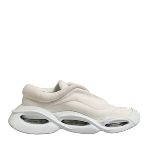 Dolce & Gabbana White Lace Up Wave Low Top Men Sneaker Shoes