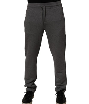 Dolce & Gabbana Gray Cotton Jogger Sweatpants Trouser Pants