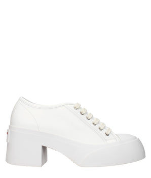 Marni White Leather Platform Sneakers