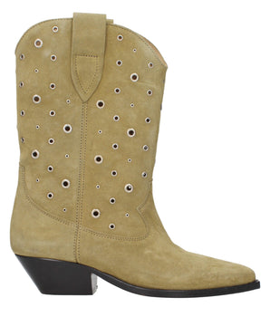Isabel Marant Beige Leather Ankle Boots