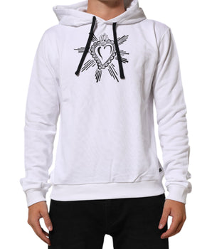 Dolce &amp; Gabbana White Sacred Heart Hooded Sweatshirt
