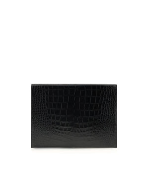 Tom Ford Crocodile print leather Pouch