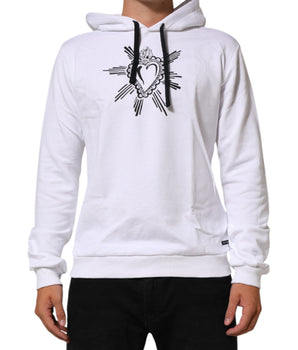 Dolce &amp; Gabbana White Sacred Heart Hooded Sweatshirt