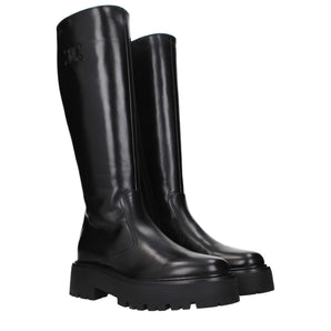 Celine Black Leather Ankle Boots