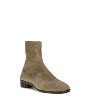 Margiela Beige Leather Ankle Boots