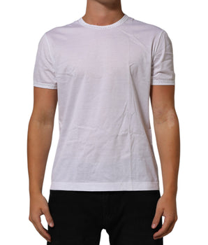 Dolce & Gabbana White Cotton Crew Neck Underwear Tee T-shirt
