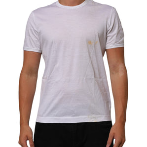 Dolce & Gabbana White Cotton Crew Neck Underwear Tee T-shirt