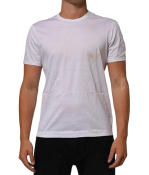 Dolce & Gabbana White Cotton Crew Neck Underwear Tee T-shirt