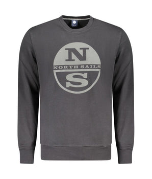 North Sails Black Cotton Sweatshirt