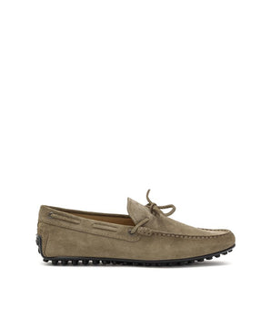 Tod's Beige Suede Leather Loafer