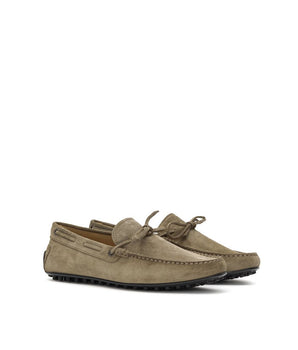 Tod's Beige Suede Leather Loafer