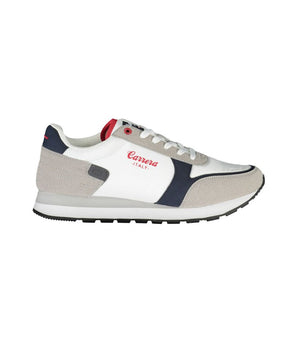 Carrera White Polyester Sneaker