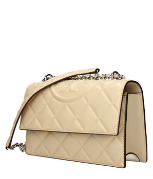 Tory Burch Beige Leather Crossbody Bag