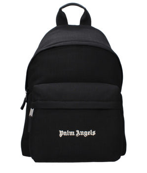 Palm Angels Black Fabric Backpack