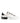 Dolce & Gabbana White Black Leather Low Top Sneaker Shoes