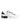 Dolce & Gabbana White Black Leather Low Top Sneaker Shoes
